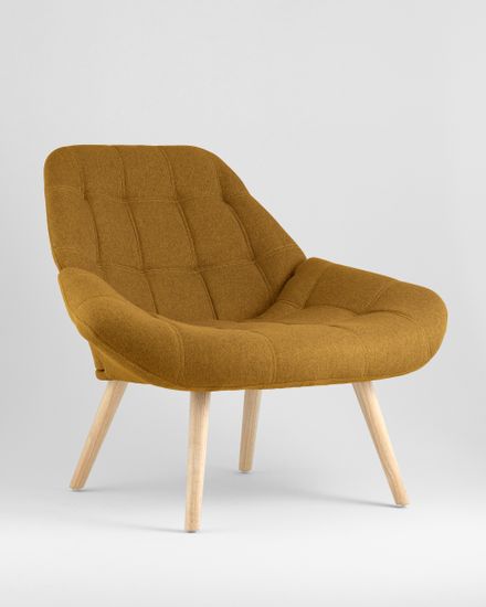 Кресло Олби Квадро горчичный