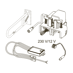 Механизм дистанционной активации смыва унитаза для проводных электронных кнопок, питание от сети 12 В