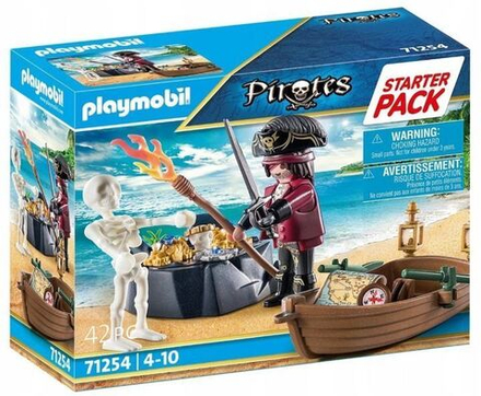 Конструктор Playmobil Pirates Стартовый набор Пират с лодкой 71254