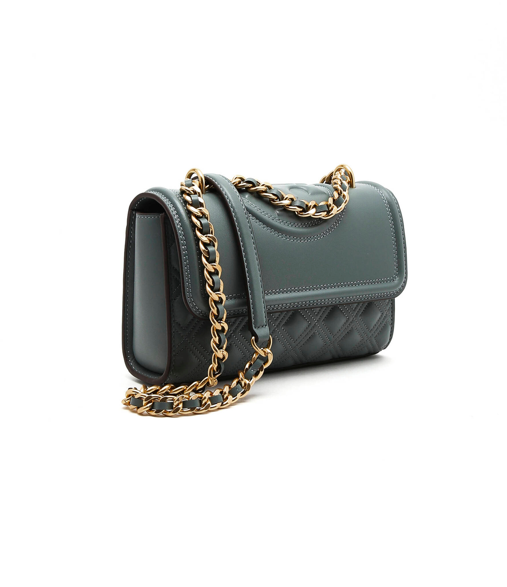 кожаная сумка через плечо fleming TORY BURCH - морской(75576)