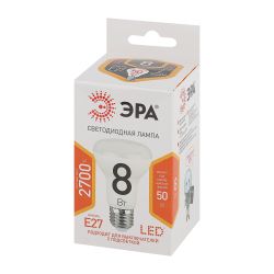 Лампочка светодиодная ЭРА STD LED R63-8W-827-E27 Е27 / Е27 8Вт рефлектор теплый белый свет | Лампы cветодиодные Рефлектор (R )