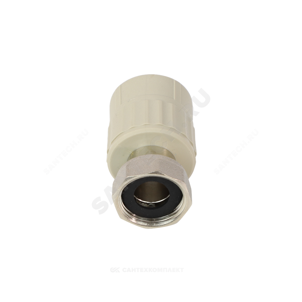 Муфта PP-R комбинированная серая Дн 20х1/2" с накидной гайкой VALFEX 10139020Г