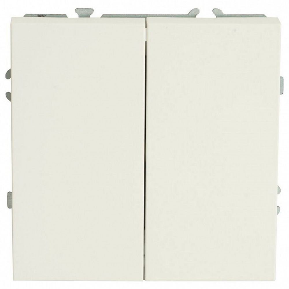 Переключатель перекрестный двухклавишный без рамки Stekker Эмили 50162