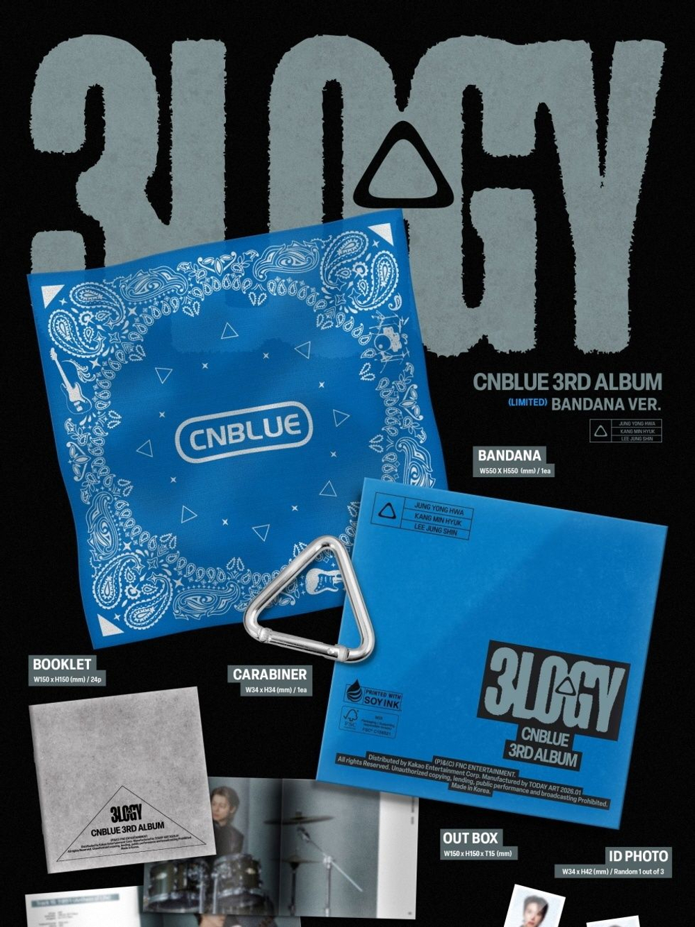 Альбом CNBLUE - 3LOGY 3rd Album BANDANA Version LIMITED Edition