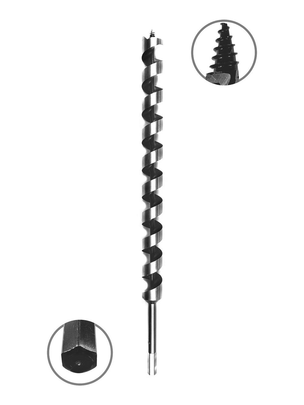 Сверло по дереву спиральное 28x460 InWork