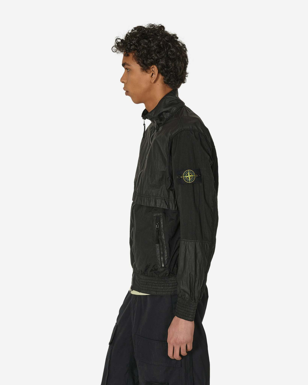 Stone Island Нейлоновая Металлическая Куртка Watro-Tc, Черная