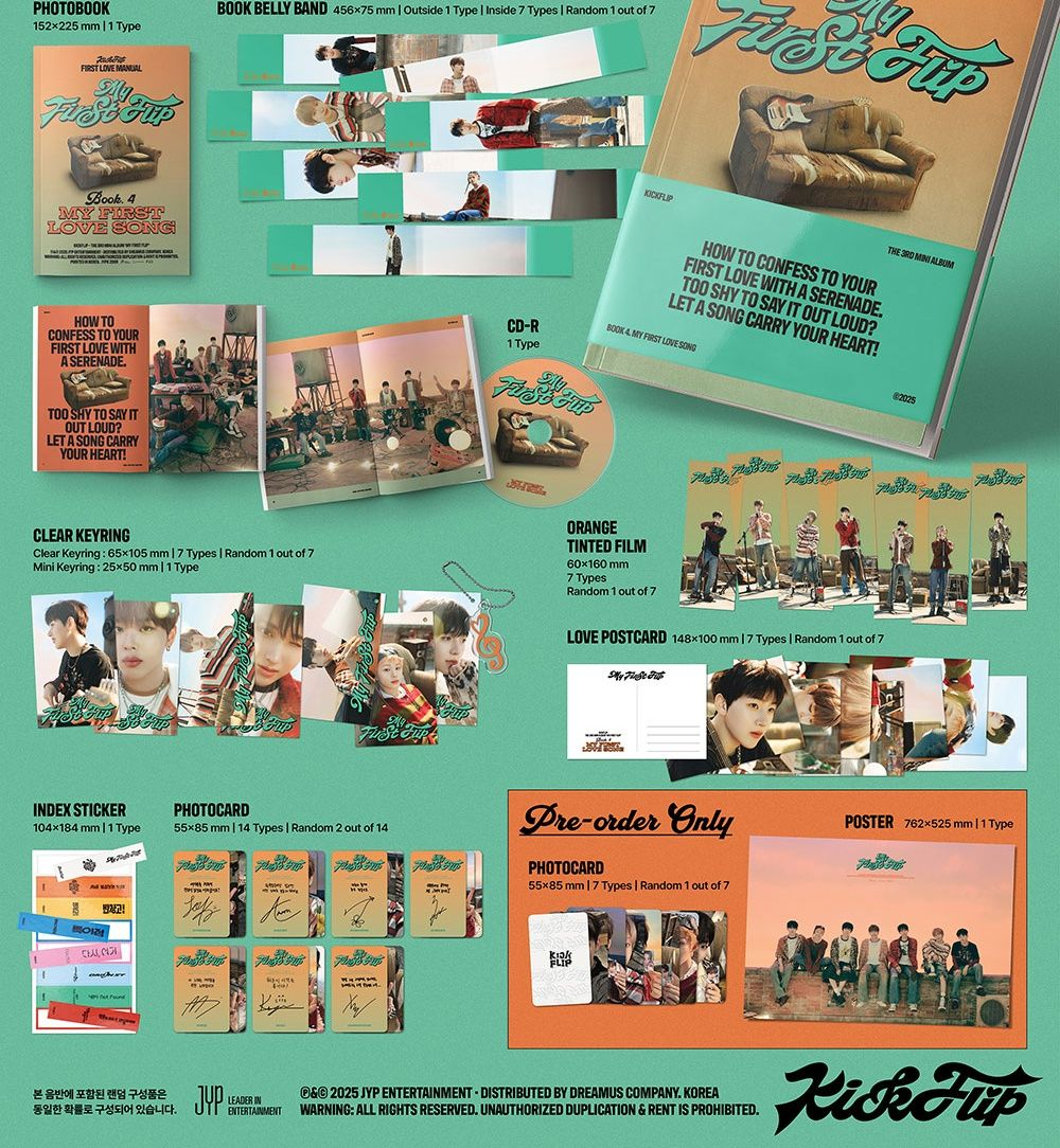 Альбом KickFlip - MY FIRST FLIP 3rd Mini Album 3 Version SET