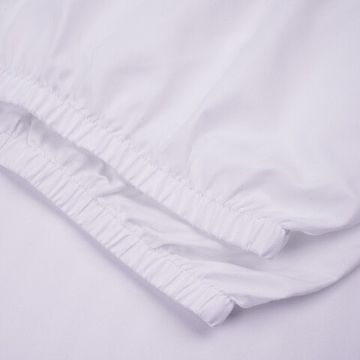 Простыня на резинке White, 140x200х30, страйп полисатин DOMTEKC