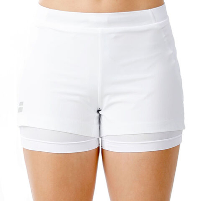 Женские теннисные шорты Babolat Exercise Shorts Women - White, Grey