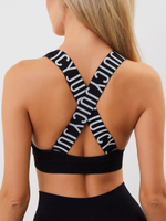 Топ-бралетт в рубчик Sport Bra (Размер: L) (Цвет: черный)