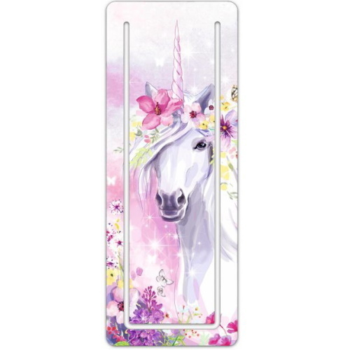 Закладка для книг с вырубкой "Единорог в цветах" 57*150мм е/п ФЕНИКС+ 48997