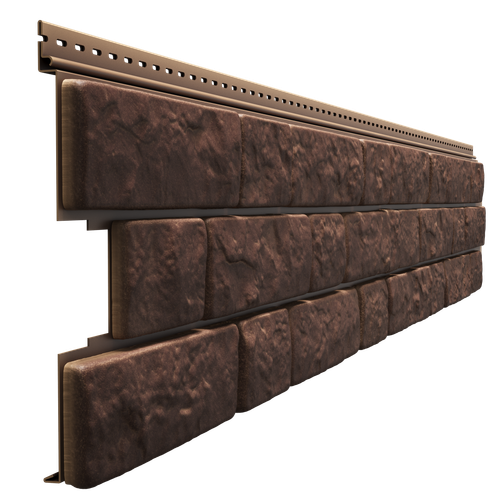 Сайдинг Docke (Деке) LUX (Люкс) под камень  BERGART КЕДРОВЫЙ ОРЕХ