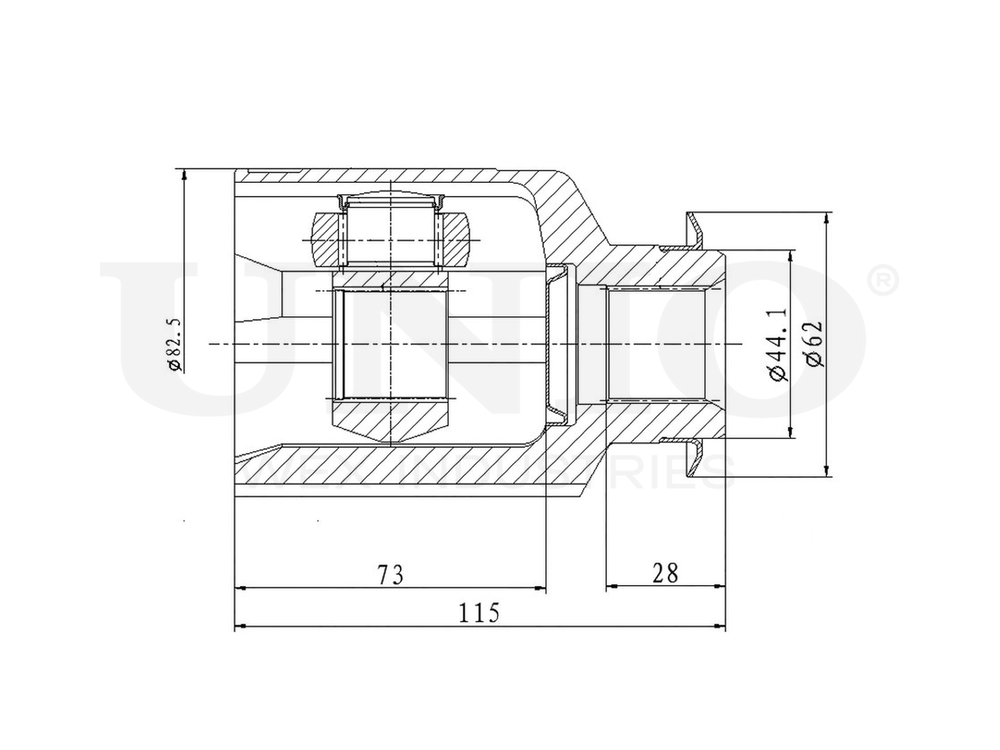 ШРУС внутренний правый UNIO CVJ-30050
