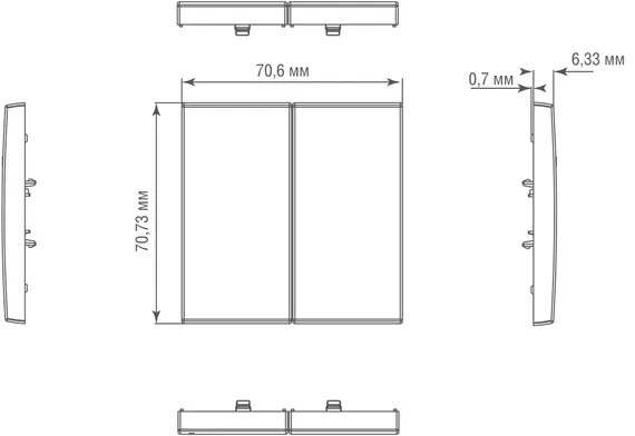Donel R98 METAL матовое золото клавиша 2-я, серия DA