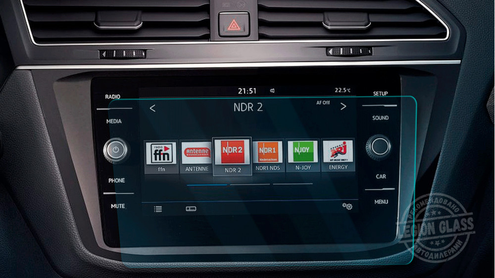 Защитное стекло VW Tiguan 2016-2019 Монитор 12,3"