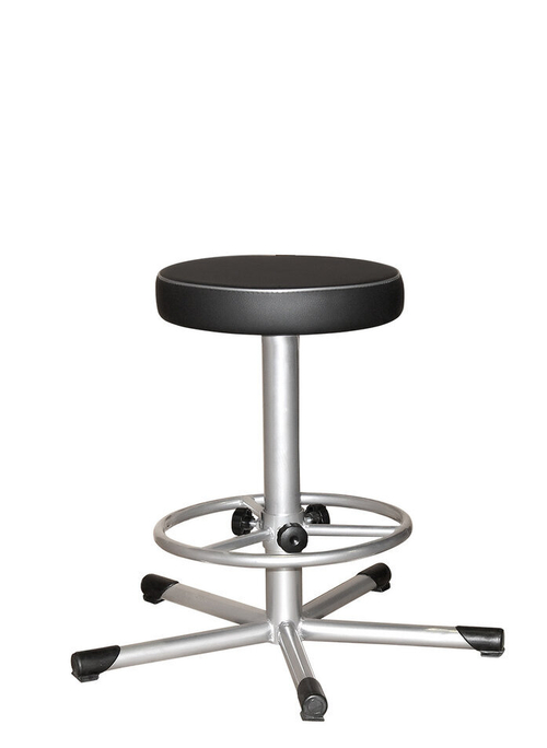 Табурет винтовой с регулируемой опорой для ног Т02-1 (Т02-1/К на колёсиках) (РУ)