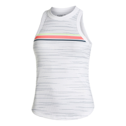 Женская теннисная майка Lucky in Love Royale Stripe Rib Tank Top Women - White, Multicoloured