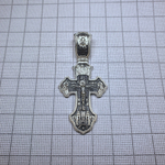 Крест из серебра/Частичное чернение/С.Радонежский