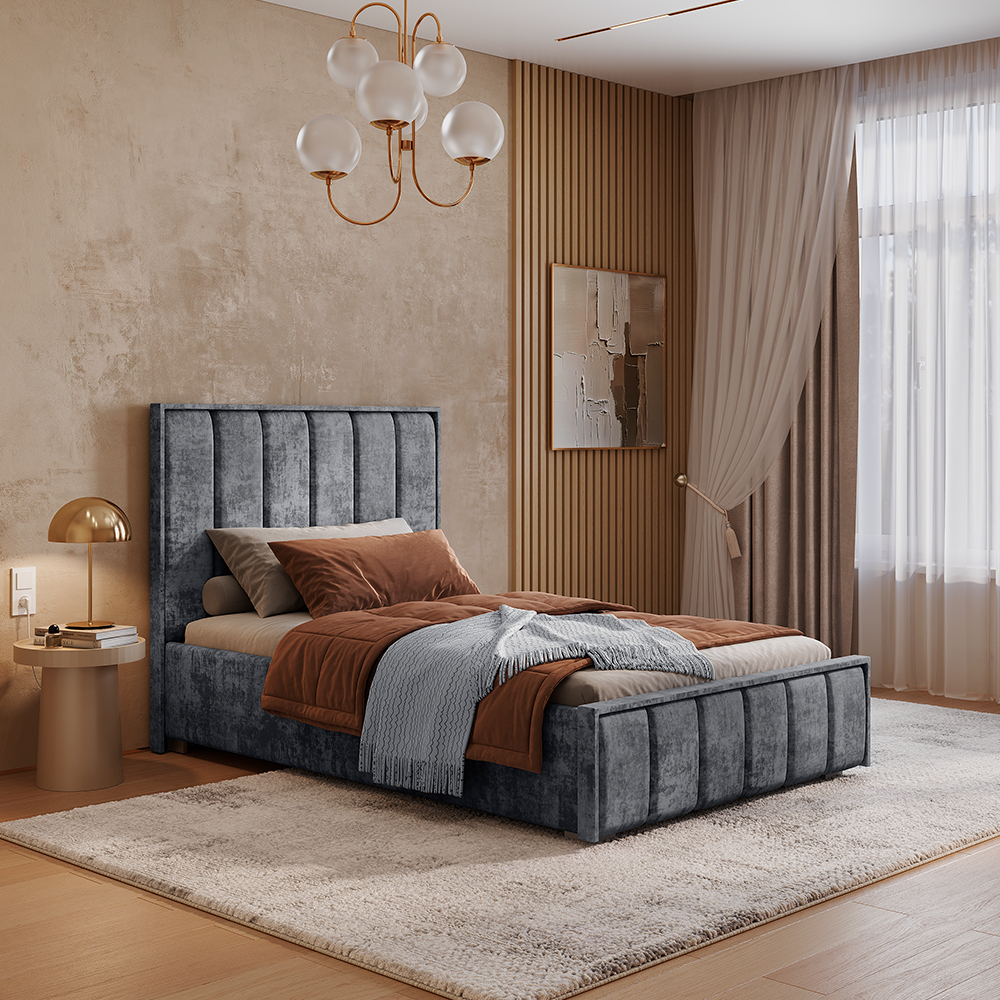 Кровать 1,2 м Мирабель КР-06 NEW грифельный
