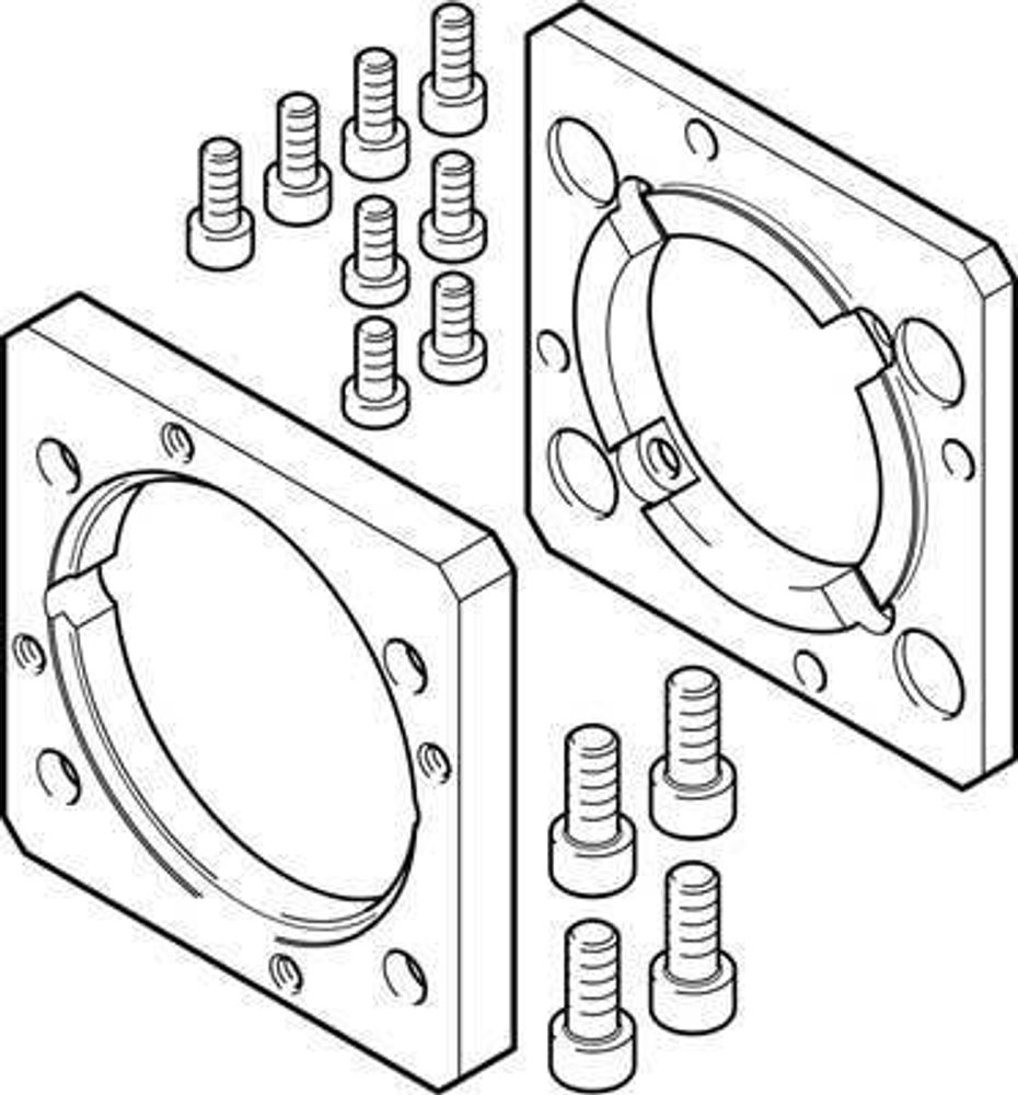 EAMF-A-80A-80G Фланец электродвигателя
