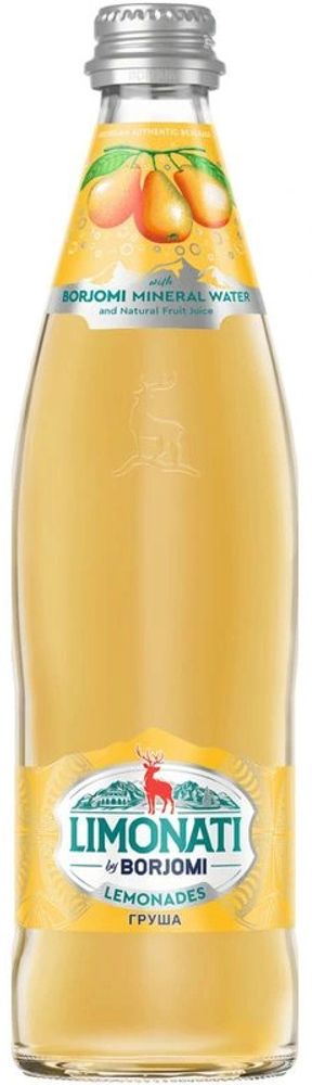 Газированный напиток Лимонати бай Боржоми Груша / Limonati by Borjomi Pear 0.5 - стекло