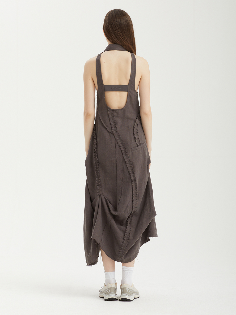 Платье Ruffle Linen Maxi