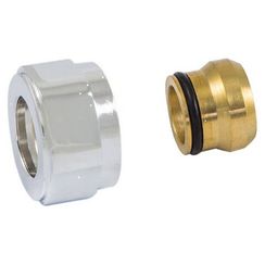 Соединение резьбовое SCHLOSSER для медных труб хром GW 22x1.5 x 15MM