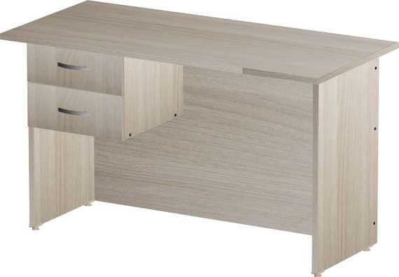 Стол письменный 2 ящика Стандарт Про ясень шимо светлый
