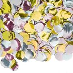 Конфетти фольга Круг, Ассорти Делюкс, Металлик, 2 см, 50 г.