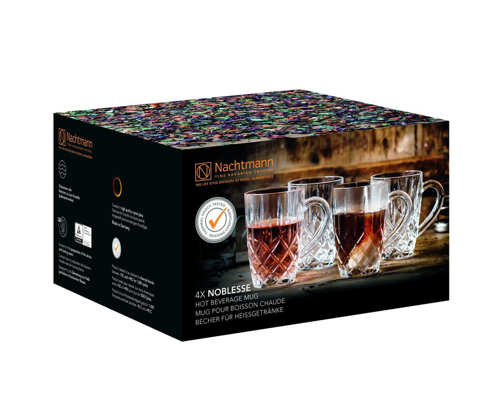 Набор из 4 кружек для горячих напитков Noblesse Coffee Mug 347 мл Nachtmann