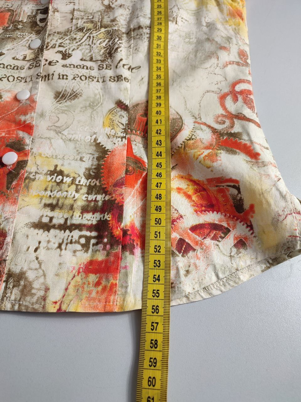 Рубашка Steilmann яркая, маркировка 38, визуально на 44 размер