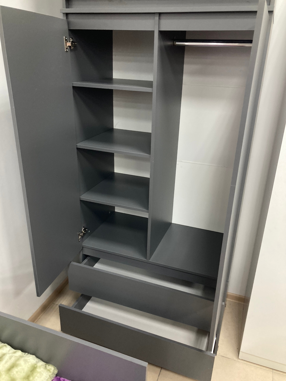 Шкаф Мори МШ 900.1 Графит