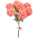 Искусственные цветы «Букет гортензий» 41см 7 цветков розовые