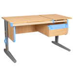 Растущая парта Дэми СУТ 25 с навесной тумбой (1200×610 мм)