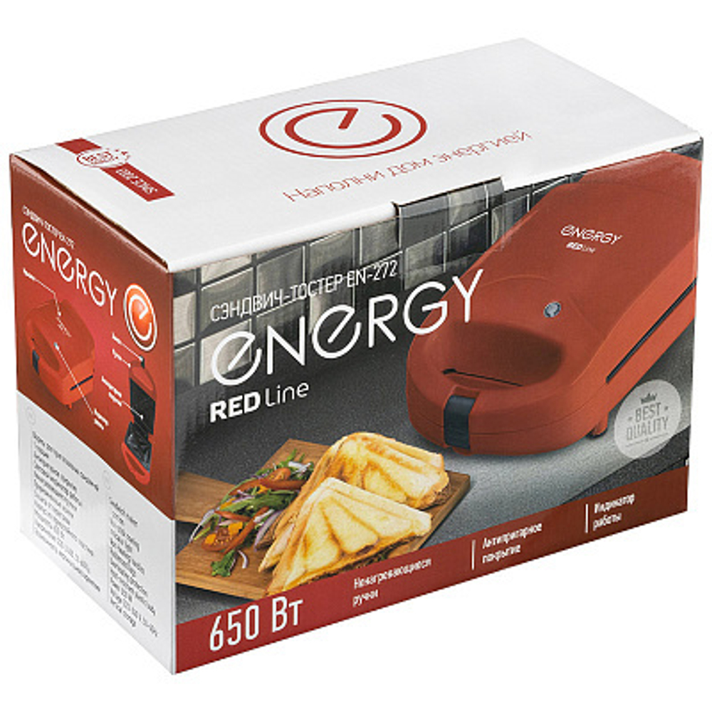 Сэндвич-тостер Energy EN-272 красный