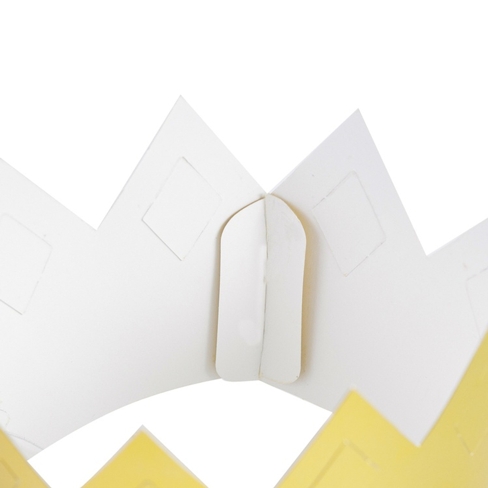 Корона фольг малая золотая 6шт