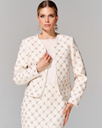 Укороченный жакет из премиального твида