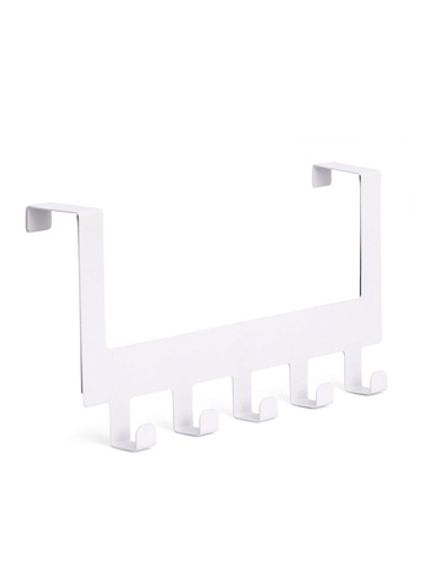 Дверная вешалка DeN 30x15,5 нерж.сталь белый матовый