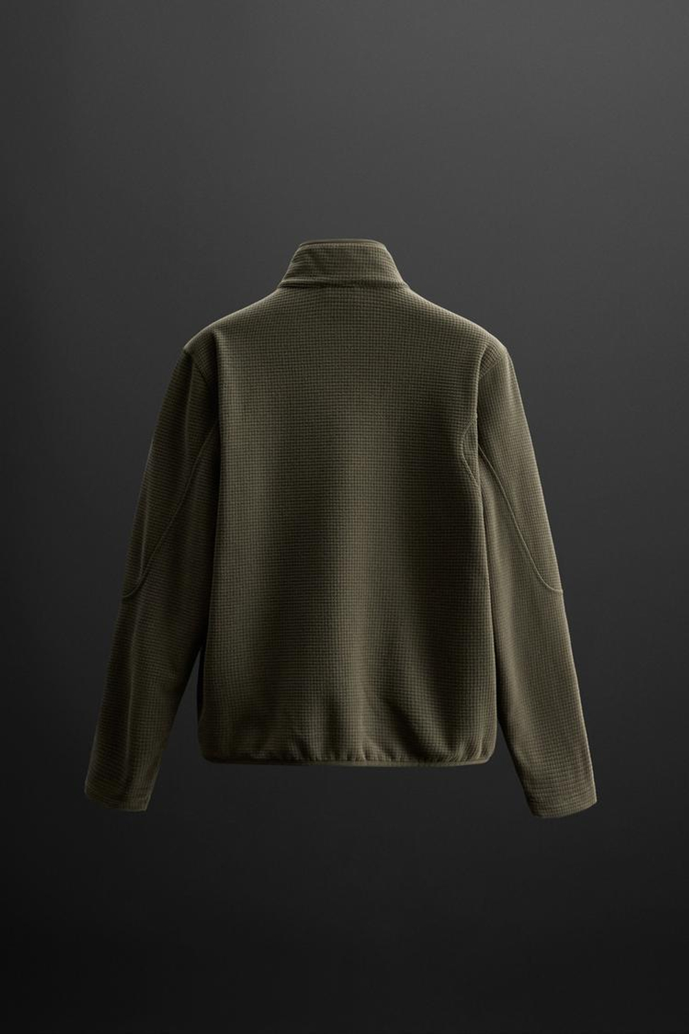 ZARA ТОЛСТОВКА POLARTEC © С ЗАСТЕЖКОЙ-МОЛНИЕЙ, ЗЕЛЕНЫЙ