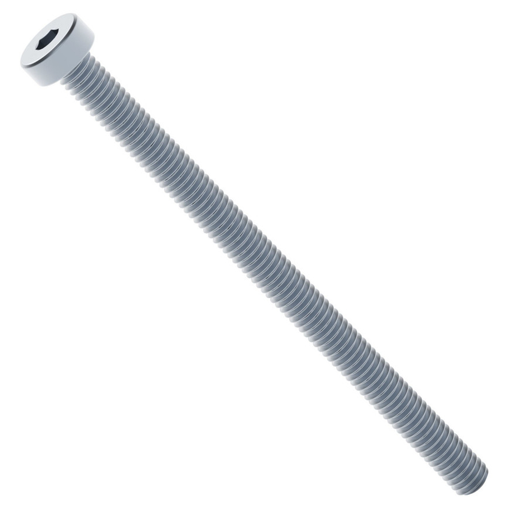 2804 Series Zinc-Plated Steel Low Profile Socket Head Screw (M4 x 0.7mm, 60mm Length) - 25 Pack