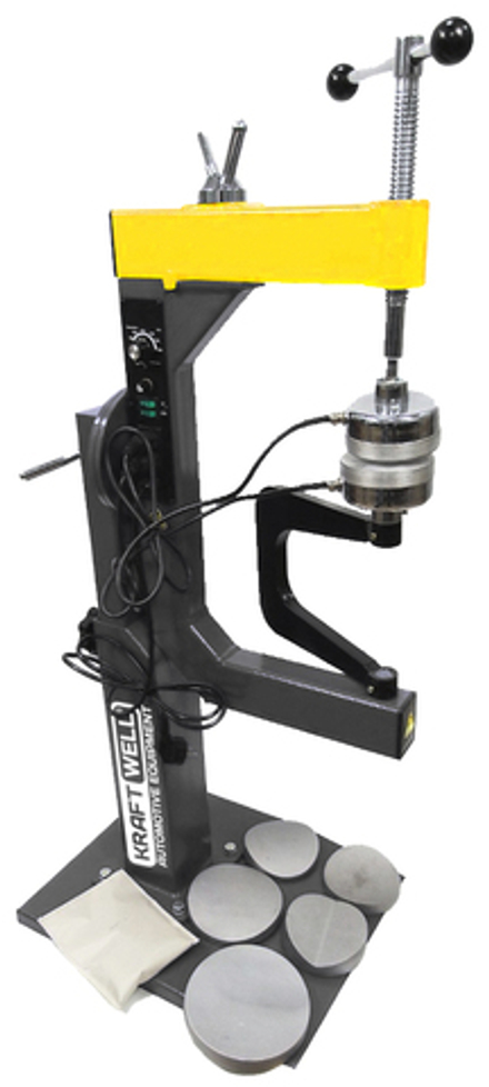 KraftWell KRW-88VL Вулканизатор напольный с 2-мя нагревателями и ручным прижимом