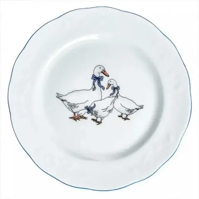 Тарелка мелкая 175 мм Гуси Надежда