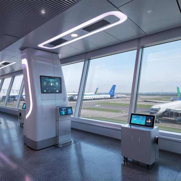 Кабинка с вентиляцией для установки в аэропорт