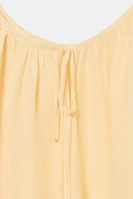 ZARA БЛУЗА ИЗ ЛЬНА — ZW COLLECTION, ПАСТЕЛЬНО-ЖЕЛТЫЙ