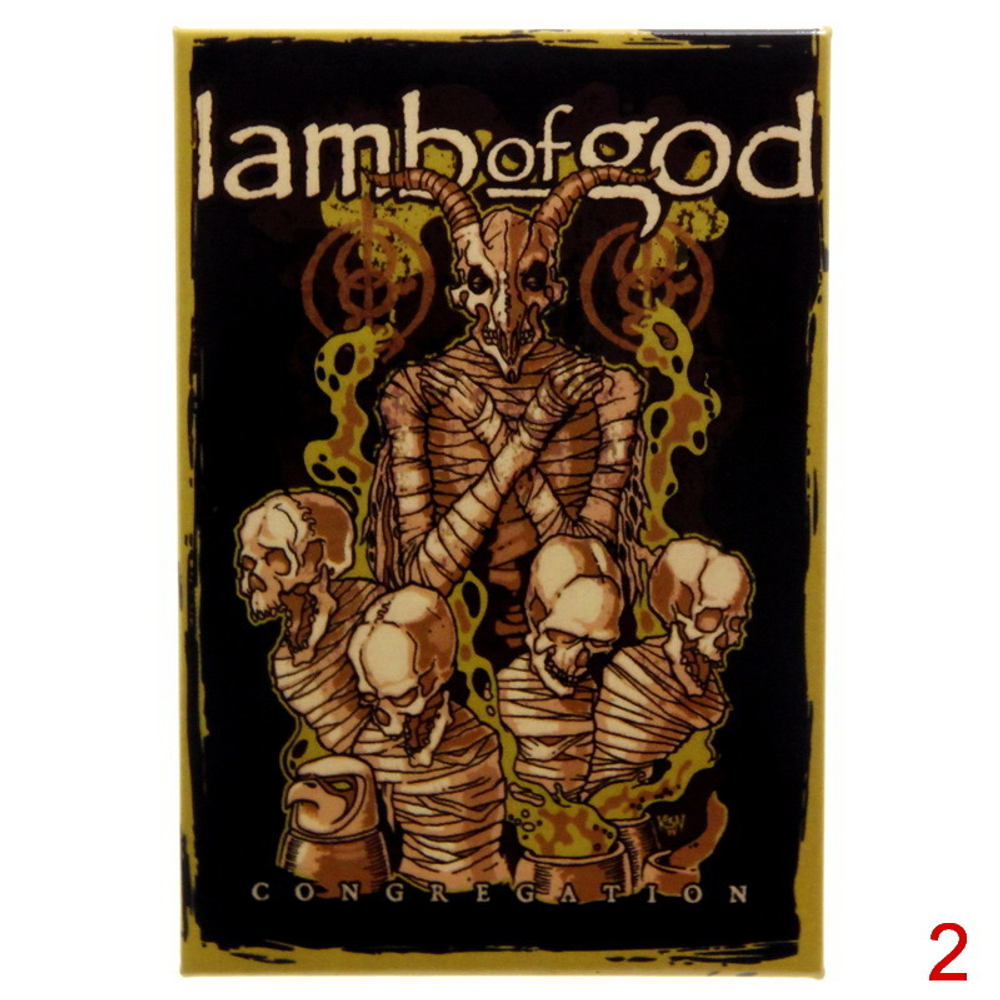 Магнит Lamb of God ( в ассортименте )