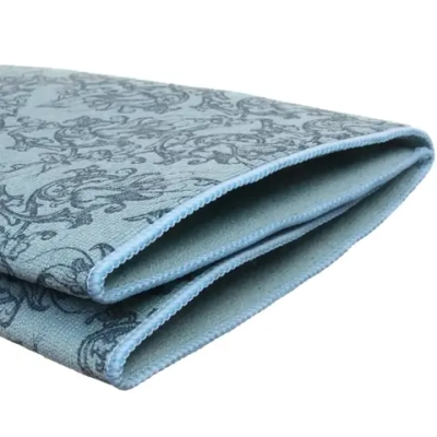 Коврик для сушки посуды 50*90см «Цветочный узор» бирюзовый