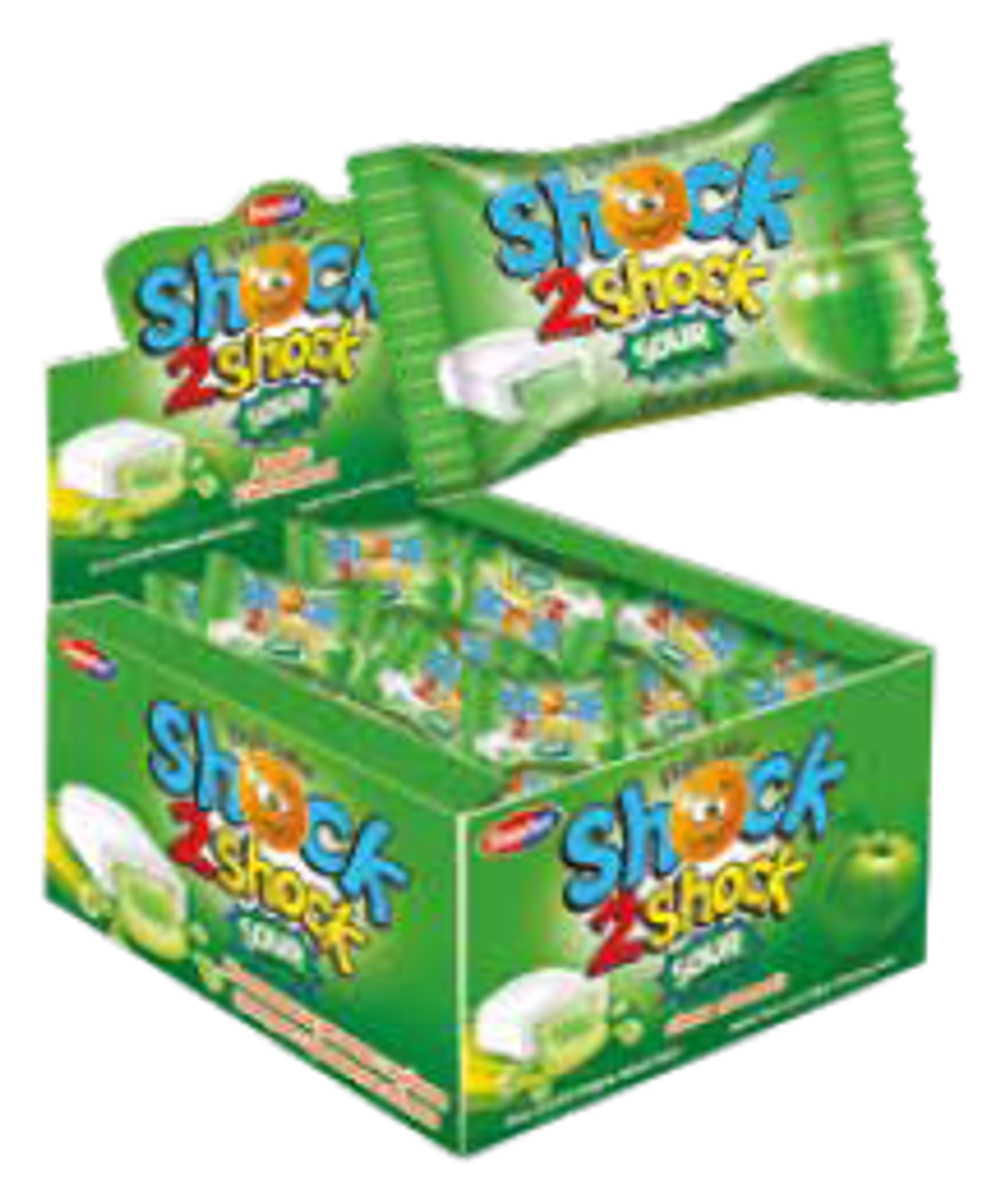 Жевательная резинка «SHOCK 2  SHOCK» яблоко  4гр*100шт*20блоков
