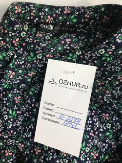 Топ Oodji легкий и приятный к телу, маркировка 36, визуально 42 размер