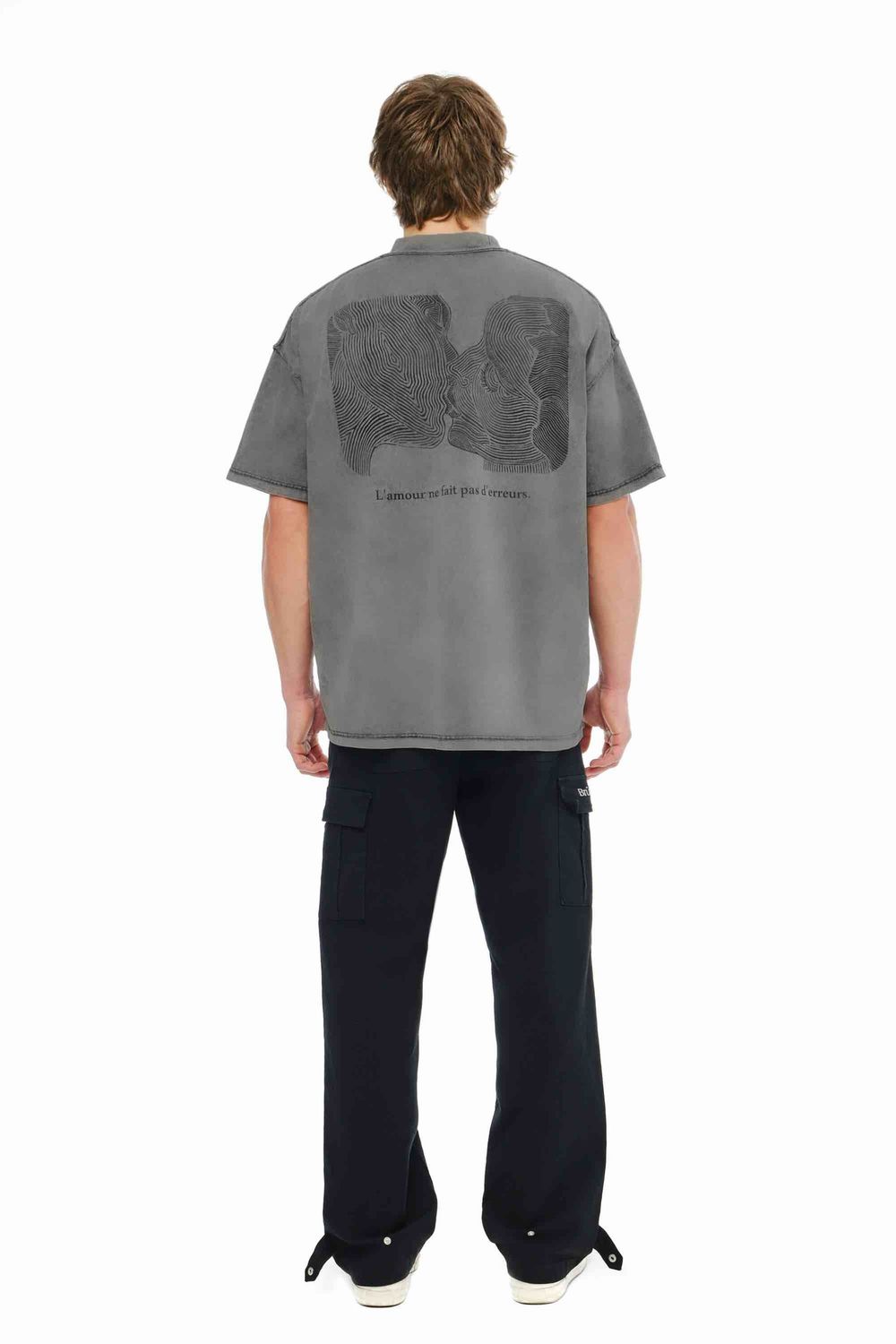 Купить Футболка Bruler d'Amour Garment Dyed Passion серая Футболка Bruler d'Amour Garment Dyed Passion серая