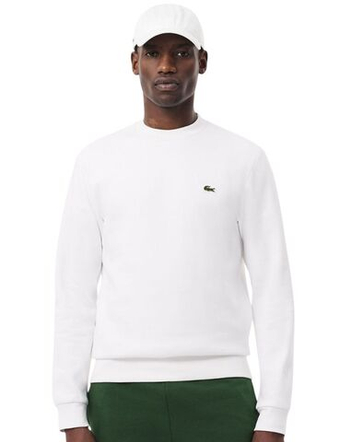 Мужская теннисная кофта Lacoste Brushed Fleece - white